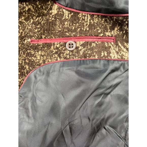 Pronti Collection By Phita Brown Textured Blazer SKU 7533 Size XL - Picture 11 of 13